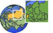 Omsk Time Zone Map