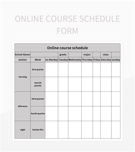 Binghamton University Online Course Schedules