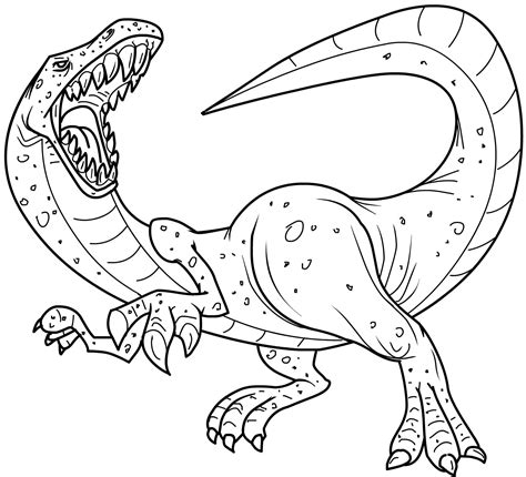 Online dinosaur color pages