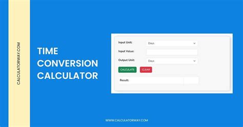 Online Time Conversion Calculator