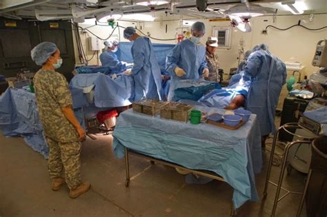 An Operating Room Specialist in the Army preparing for surgery