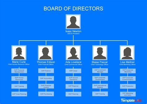 A diagram illustrating an organizational chart