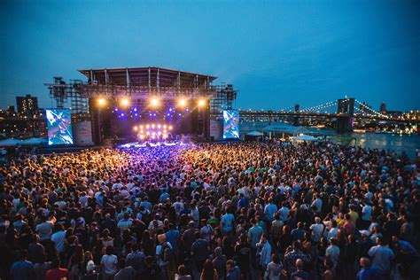 A photo of an outdoor concert in the Navy Yard