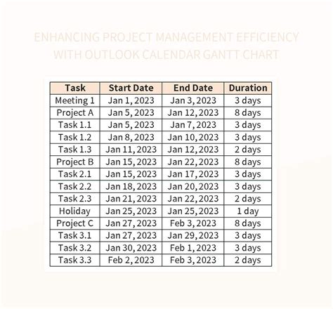 Outlook Calendar Efficiency