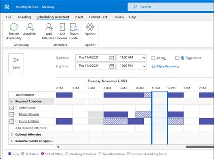 Outlook Calendar Management