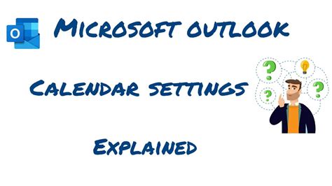 Outlook Calendar Settings