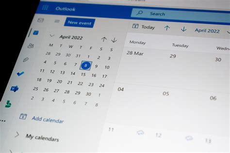 Outlook Calendar View