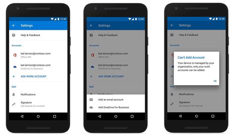 Description of Outlook Mobile App Features