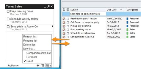 Description of Outlook Task Sync