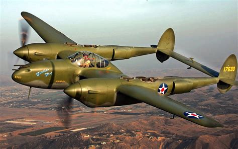 P-38 Lightning Fighter Aircraft