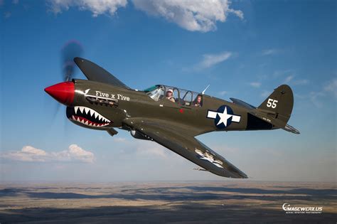 P-40 Warhawk on ground