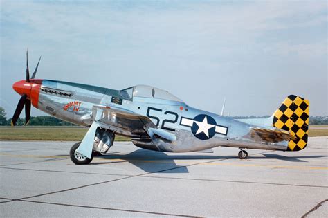 P-51 Mustang escorting bombers