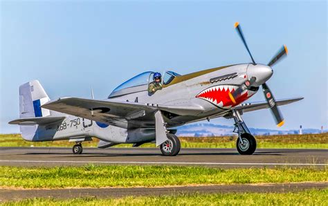 North American P-51 Mustang in flight