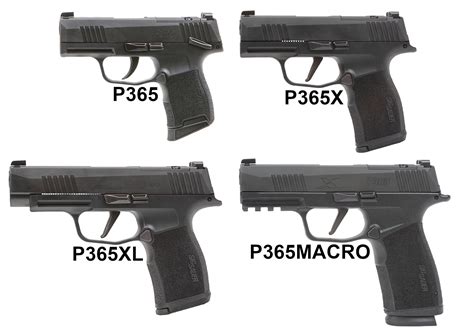 P365 X and XL design comparison