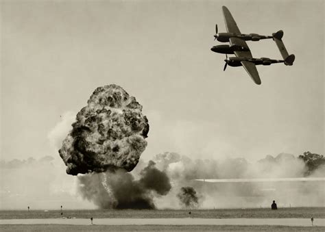 P-38 Lightning conducting ground attack