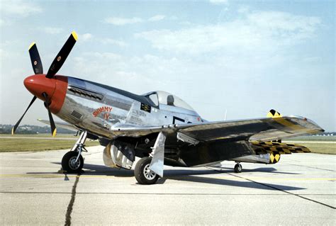 P-51 Mustang in a museum