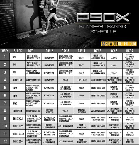 P90X Workout Calendar Guide