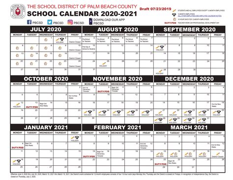 Palm Beach County School Calendar Image 6