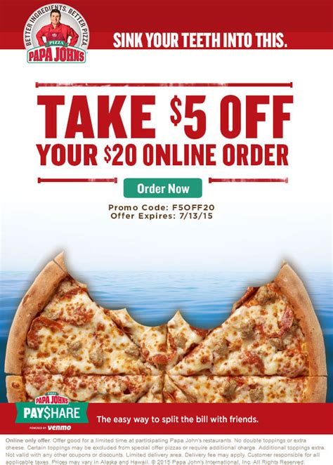 Papa John's Pi Day Deal Image 2