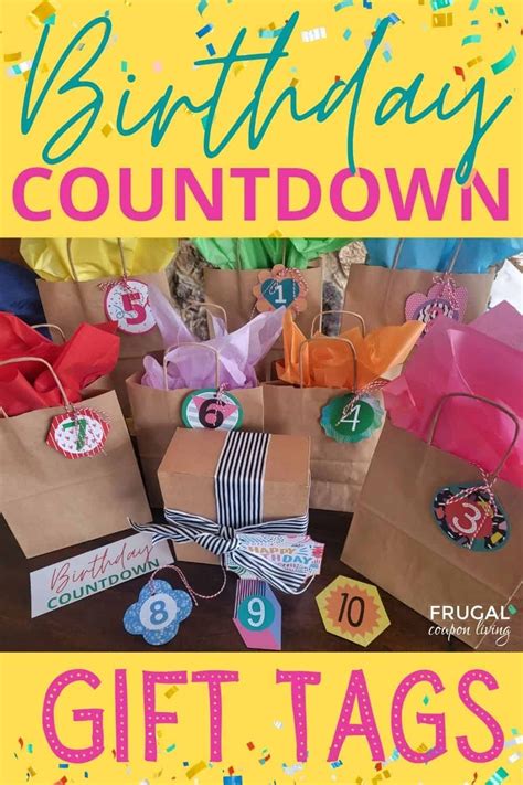 Paper bag countdown ideas and tutorials