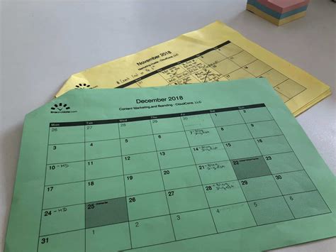 Paper-based calendars