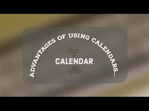 Paper calendar benefits