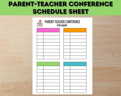 Parent-Teacher Conference Schedules