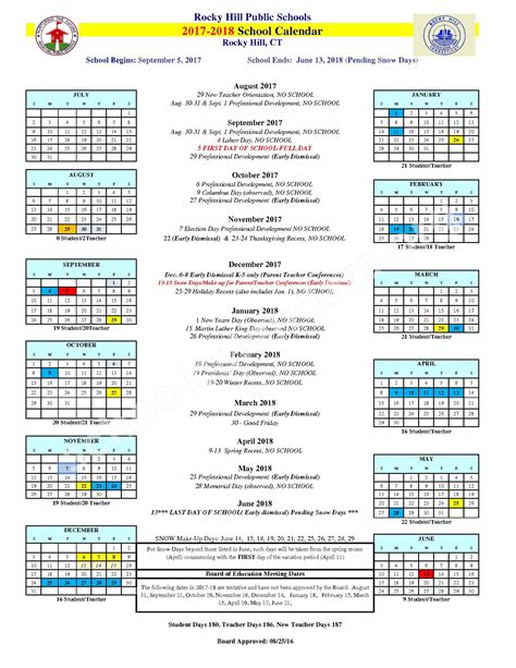 Park Hill School Calendar