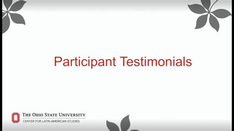 Participant testimonials