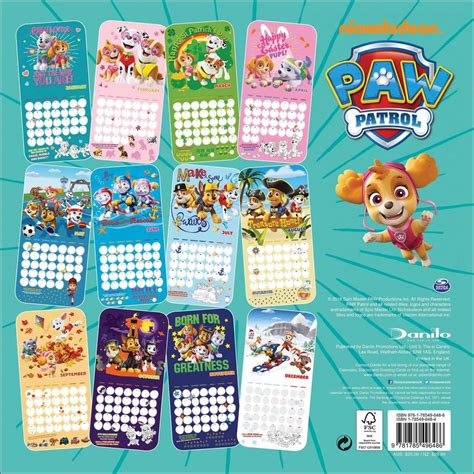 Paw Patrol activities calendar