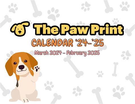 Paw Print Calendar Crafting Ideas