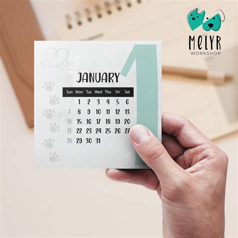 Paw Print Calendars for Dog Lovers