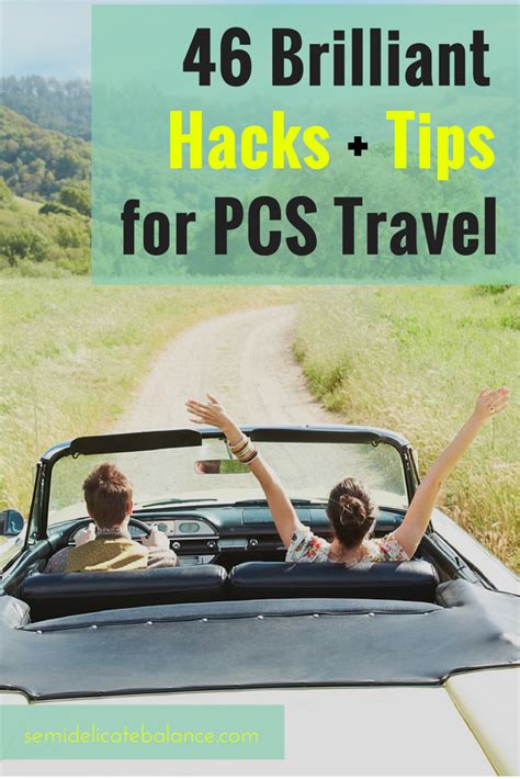 PCS travel tips vehicle