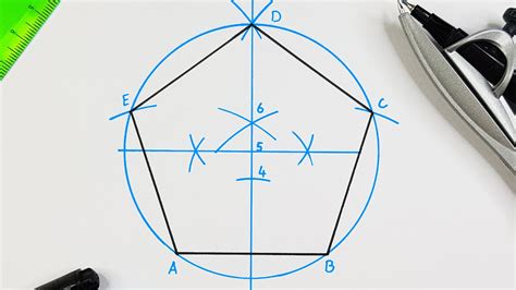 Pentagon drawing example 10