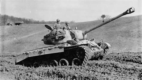 Pershing Tank in Battle