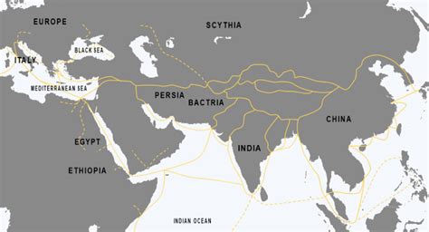 Persian Gulf Trade Routes Map