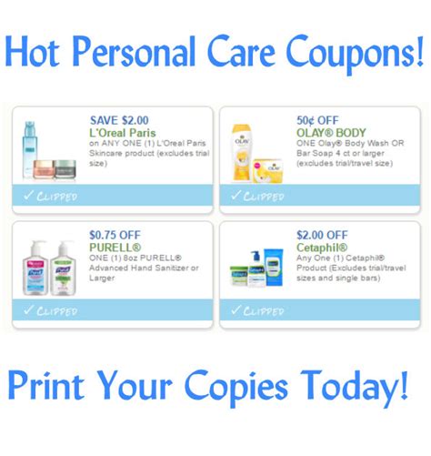 Description of Personal Care Coupons