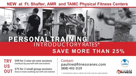 Personal Training at Fort Shafter Fitness Center