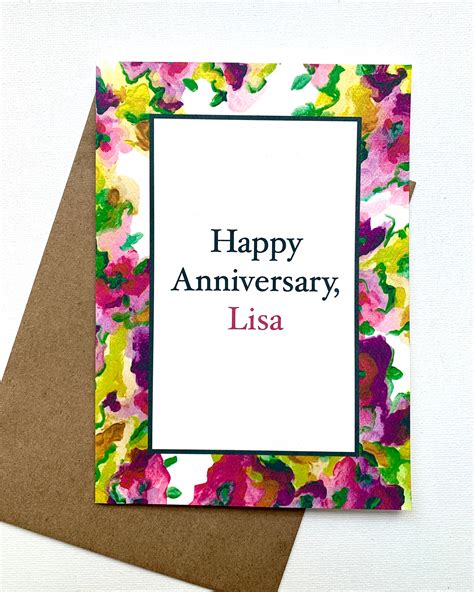 Personalized Anniversary Card Ideas