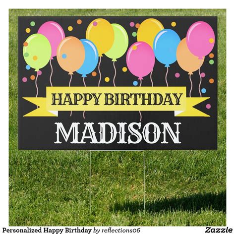 Description of Personalized Birthday Signs