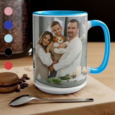 Personalized mug on a table