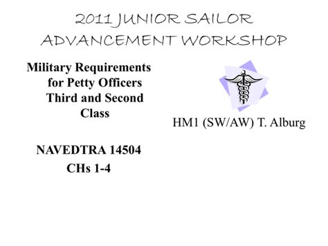 Petty Officer Requirements