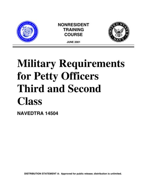 Petty Officer Third Class Requirements