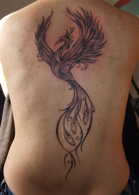 Phoenix back tattoo ideas