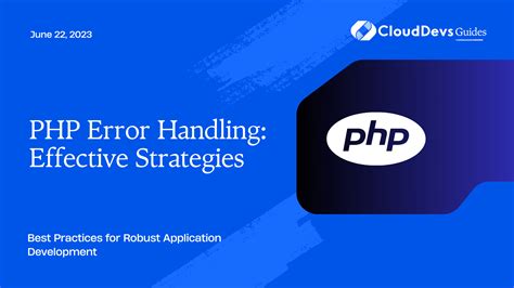 PHP Error Handling