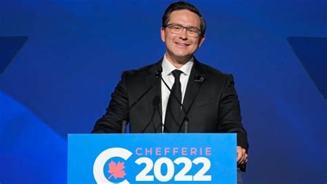 Pierre Poilievre speaking at a conservative conference