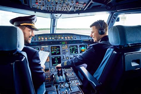 Image of a pilot in the cockpit