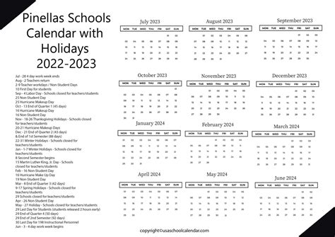 Pinellas Schools Calendar Image 5