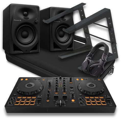 Pioneer DJ DDJ-950 Bundle with Monitor Speakers and Stand