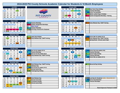 Pitt County Schools Calendar Image 3